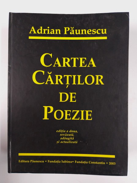 Adrian Paunescu Cartea Cartilor De Poezie Cumpără