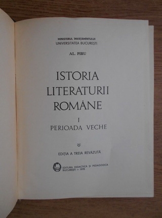 ion negoitescu istoria literaturii romane pdf