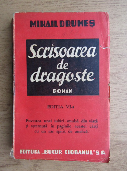 Mihail Drumes Scrisoarea De Dragoste 1942 Cumpără