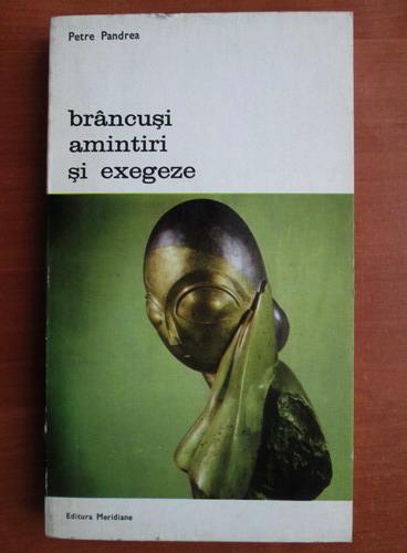 Imagini pentru Brancusi - amintiri si exegeze Petre Pandrea