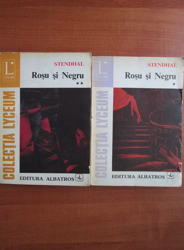 Stendhal Rosu Si Negru 2 Volume CumpÄƒrÄƒ