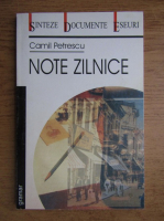 Camil Petrescu - Note zilnice