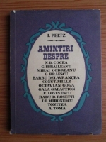 Isac Peltz - Amintiri despre...