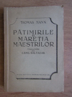 Thomas Mann - Patimirile si maretia maestrilor 